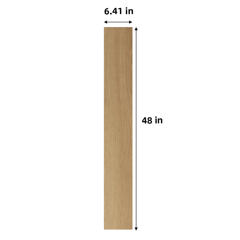 Navigation Walnut Oak EIR 12mm 6.41"x47.63" Uniclic HDF AC4 Waterproof Laminate Wood Flooring - Dekorman Collection measurement view