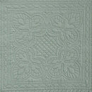 Full/Queen size 3-Piece Reversible Scalloped Edges Microfiber Quilt Set in Seafoam