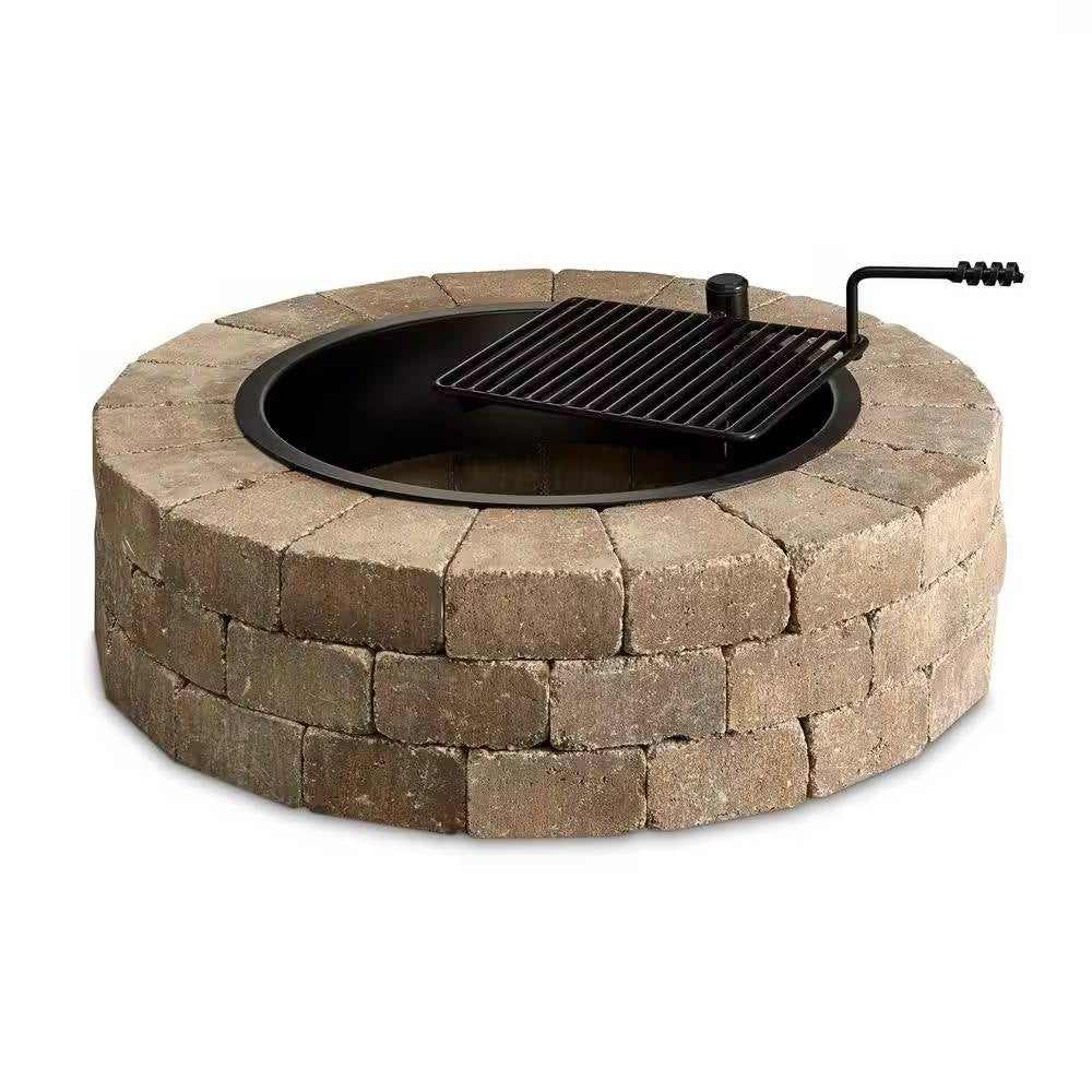 48-in Outdoor Round Concrete Block St...