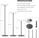 Minimalist  Solar Powered Outdoor Floor Lamp