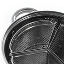 Stainless Steel 4-Quart Dutch Oven with 3-Section Dividers and Lid