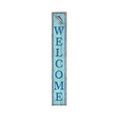 Welcome Marlin Blue | Wall Art Print on Real Wood