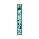 Welcome Mermaid Green | Wall Art Print on Real Wood