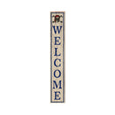 Welcome Skull & Crossbones Peach | Wall Art Print on Real Wood