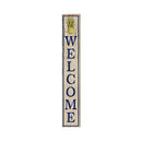 Welcome Pineapple Peach | Wall Art Print on Real Wood