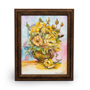 Yellow Roses | 14" x 16" | Bronze Frame | Sheryll Hickman Art