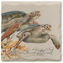 Hilton Head Island Art Lamay's Sea Turtles Coaster Set