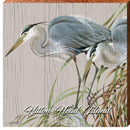 Hilton Head Island, South Carolina Blue Herons Wooden Sign | Wall Art Print on Real Wood | Art Lamay's