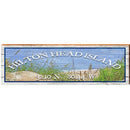Hilton Head Island Sand Dunes Latitude Longitude   | Wall Art Print on Real Wood