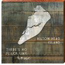 Hilton Head Island, South Carolina "There's No Place Like Home" Wooden Sign | Wall Art Print on Real Wood