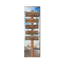 Jersey Shore Wooden Directional Sign | Wall Art Print on Real Wood