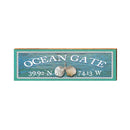 Ocean Gate, New Jersey Seashells Wooden Sign | Wall Art Print on Real Wood