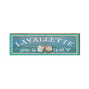 Lavallette, New Jersey Seashells Wooden Sign | Wall Art Print on Real Wood