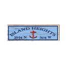 Island Heights, New Jersey Anchor Wooden Sign | Wall Art Print on Real Wood