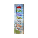 North Carolina Beach Flags | Real Wood Art Print