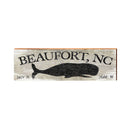 Beaufort Whale Grey Latitude Longitude | Real Wood Art Print