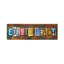 Edisto Beach License Plate | Real Wall Art Print | Wall Art Print on Real Wood
