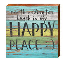 North Redington Beach is My Happy Place | Wall Art Print on Real Wood