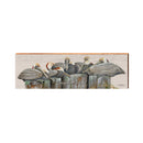 Art Lamay's Dauphin Island Pelicans Perched 2 | Wall Art Print on Real Wood