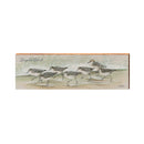 Dauphin Island, Alabama Sand Pipers on Beach Wooden Sign | Wall Art Print on Real Wood | Artists: Art Lamay