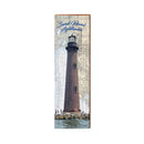 Sand Island Lighthouse, Alabama Wooden Sign | Wall Art Print on Real Wood