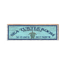 Sea Turtle Room Dauphin Island, Alabama Latitude Longitude Wooden Sign | Wall Art Print on Real Wood