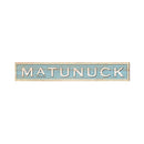 Matunuck Coastal Blue Sign | Wall Art Print on Real Wood