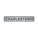 Charlestown Shabby Sign | Wall Art Print on Real Wood