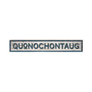 Quonochontaug Shabby Sign | Wall Art Print on Real Wood