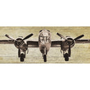 SIM5-BOM1-30X24 A,B | Wall Art Print on Real Wood