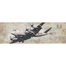 SIM5-PLA18M-1 | Wall Art Print on Real Wood