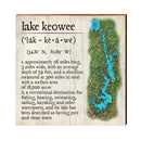 Lake Keowee Definition | Real Wood Art Print