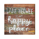 Lake Keowee Happy Place | Real Wood Art Print