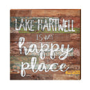 Lake Hartwell Happy Place | Real Wood Art Print