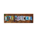 Lake Hartwell License Plate | Real Wood Art Print