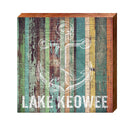 Lake Keowee Anchor Orange Boards | Real Wood Art Print