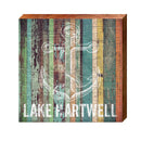 Lake Hartwell Anchor Orange Boards | Real Wood Art Print