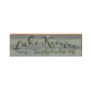 Lake Keowee Living Simply Grey | Real Wood Art Print