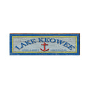 Lake Keowee Anchor Blue/Yellow Simply Living | Real Wood Art Print