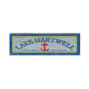 Lake Hartwell Anchor Blue/Yellow Simply Living | Real Wood Art Print