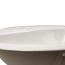 White 21"x18" Porcelain Top Mount Sink - MSI Collection