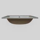 White 21"x18" Porcelain Top Mount Sink - MSI Collection