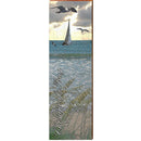 Chesapeak Bay Sailboat & Gull | Wall Art Print on Real Wood