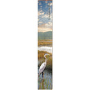 Chesapeake Bay Marsh Heron | Wall Art Print on Real Wood