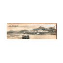 Vintage Alaska Scene Wooden Sign | Wall Art Print on Real Wood