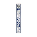 Welcome Windmill Lititz White Latitude Longitude Vertical | Real Wood Wall Art Print