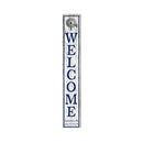 Welcome Windmill Lancaster White Latitude Longitude Vertical | Real Wood Wall Art Print