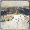 Top of the Slopes | Wall Art Print on Real Wood