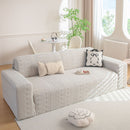 High Stretch Embossed Geometric Slipcover for Couch, Cozy Plush Fleece Couch Cover