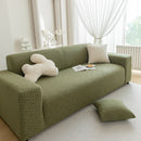 High Stretch Jacquard Sofa Slipcover, Soft Spandex Textured Floral Couch Cover